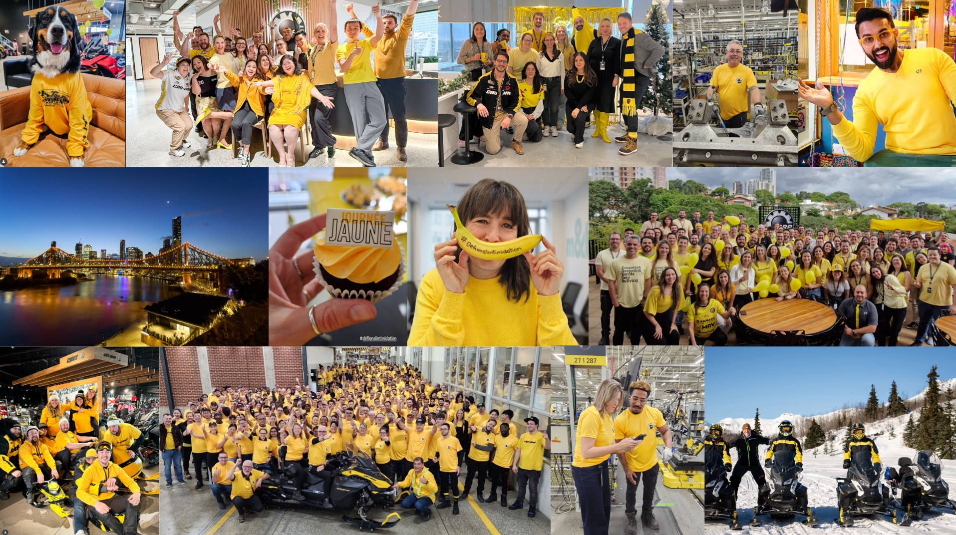 BRP's Yellow Day in support of the International Stand Up to Bullying Day