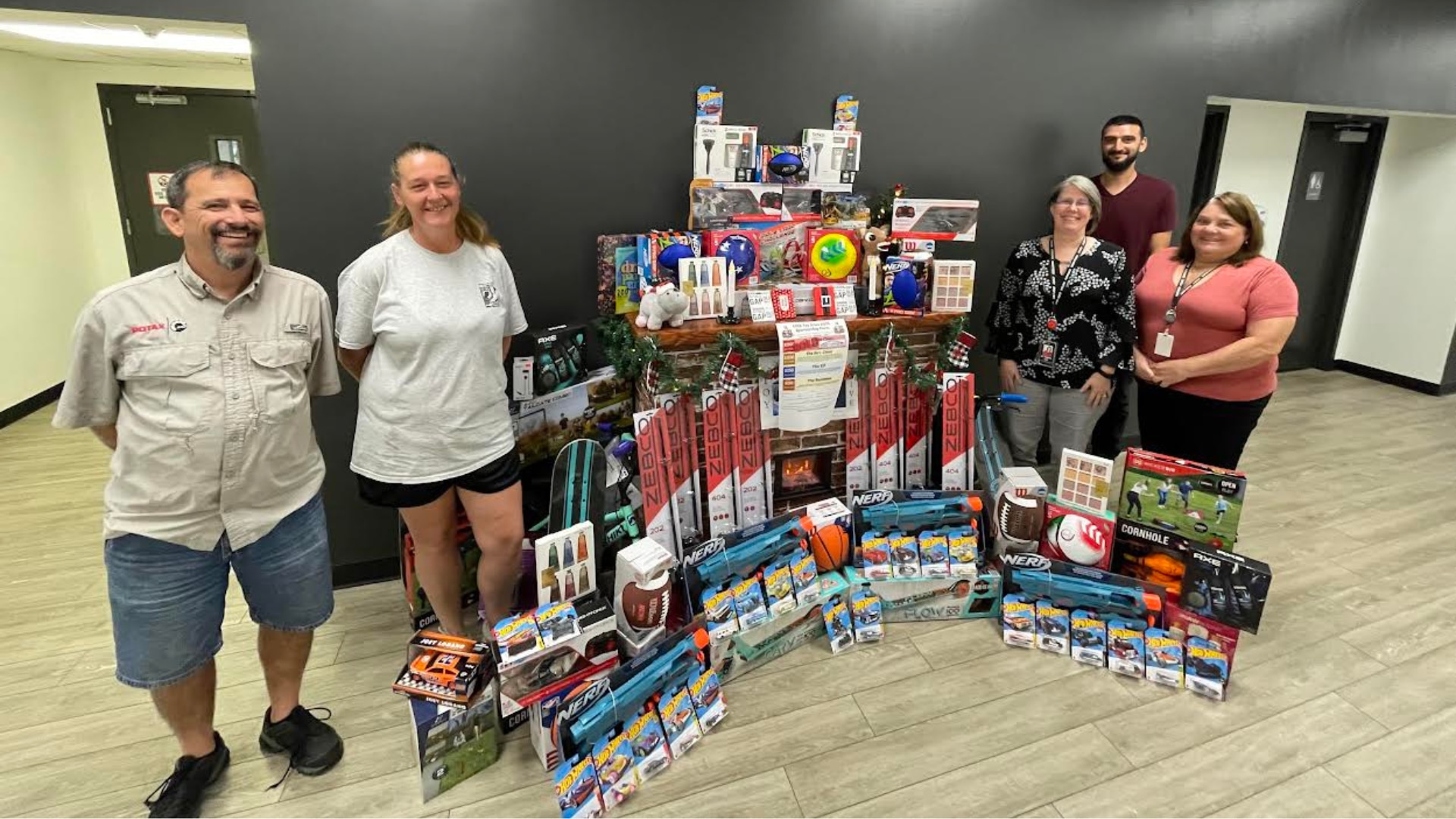 Equipo en Estados Unidos que participa en la actividad