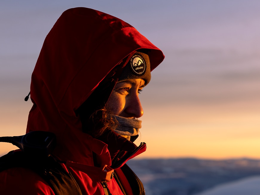 Nadine Overwater, embajadora de motos de nieve Ski-Doo